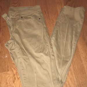 Brown skinny jeans